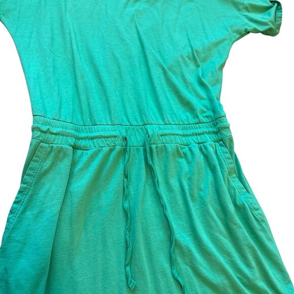 Michael Stars Valerie Green Short Sleeve Dress Stretch Tie Waist Size Medium - Picture 5 of 13